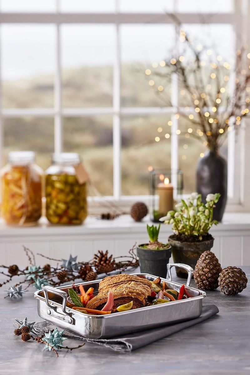 SCANPAN Impact Roasting Pan with Rack, 4.5 Liters - Image 5